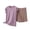 Khaki, variant on Bxsruta Womens Pajama Set Crew Neck Short Sleeve Sleepwear Casual Loungewear Shorts Outfit