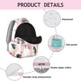 thumbnail image 4 of "Stylish Wildflower & Sunflower College Backpack - Roomy University Bag with 15" Laptop Pocket, Chic Floral Pattern, Ergonomic Strap System", 4 of 6
