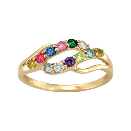 Keepsake - Personalized Family Jewelry Abundant Mother&amp;#39;s Birthstone Ring available in 10kt Gold and 14kt Gold