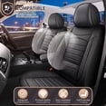 thumbnail image 5 of Full Set for Nissan Pathfinder Car Seat Covers 2011-2026,Waterproof Nappa Leather Car Seat Protector,Anti-Slip and Comfortable Car Seat Cover&Accessories(5 Seats/Black), 5 of 7