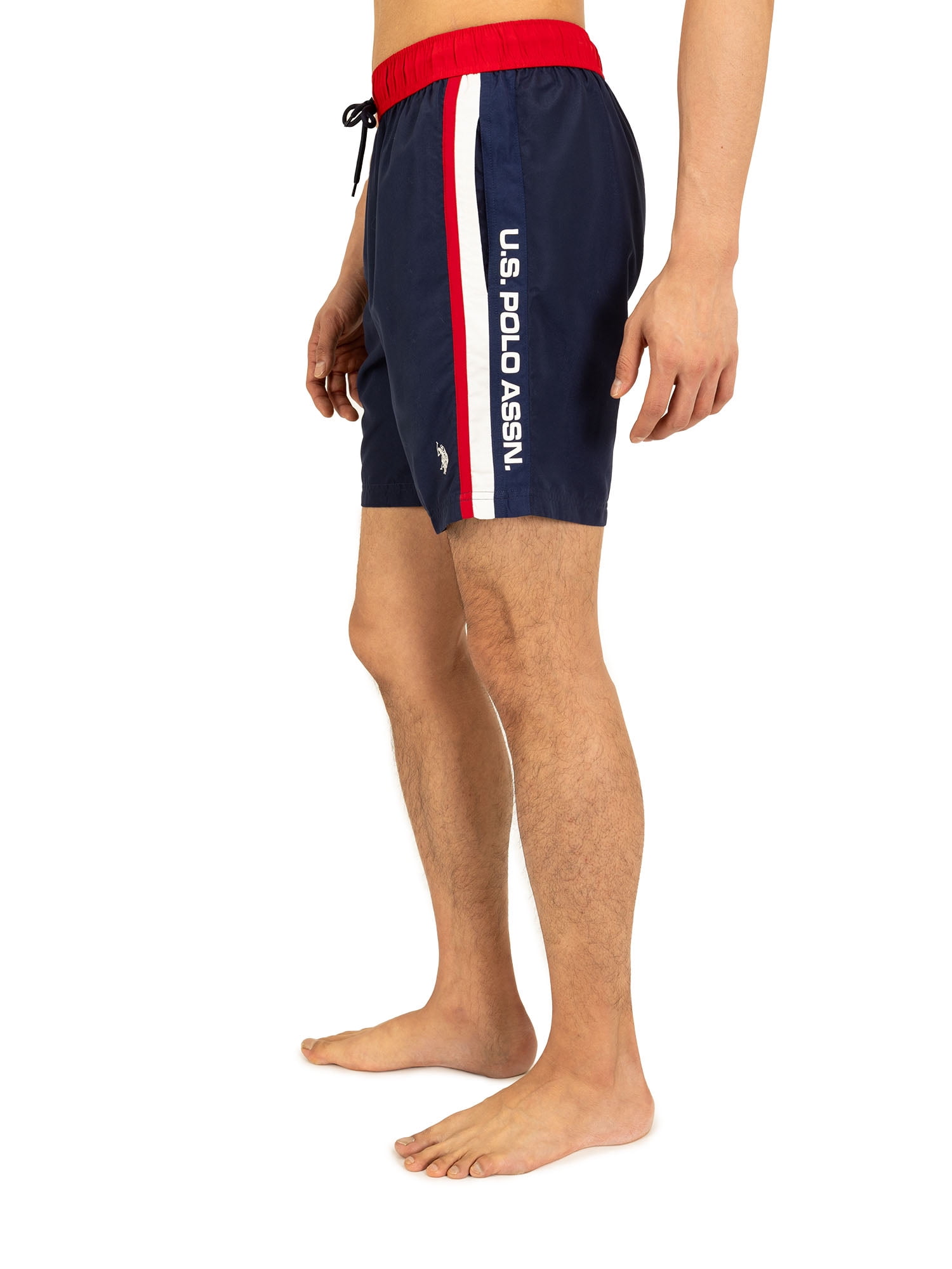 U.S. Polo Assn. Men's & Big Men's Side Stripe Swim Shorts, Sizes S-3XL