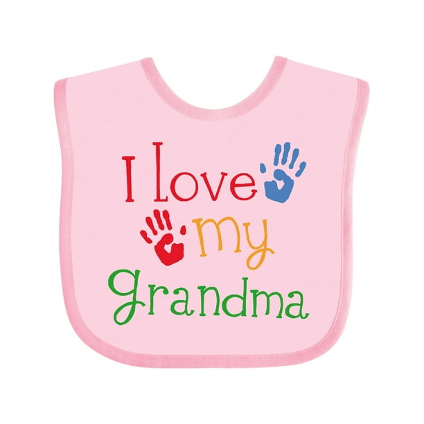 I Love My Grandma Baby Bib