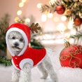 thumbnail image 1 of Ropa navideña para perros, disfraz de Papá Noel, lindo disfraz de reno para perros, disfraz de gato, abrigo cálido de invierno para mascotas, 1 of 5
