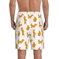 thumbnail image 3 of Kdxio Cartoon Squirrel Print Mens Sleep Shorts Bottoms Soft Comfy Pajama Wear Pants with Drawstring Pockets, 3 of 7