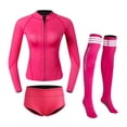 thumbnail image 3 of Traje de neopreno Zulema Traje de buceo Medias 2 mm Protección solar Cremallera frontal Talla L, 3 of 7