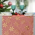 thumbnail image 5 of Snowflake Table Runner Polyamide Fabric Holiday Dining Decor Christmas Party Table Cover for Festive Gatherings and Seasonal Celebrations, 5 of 6