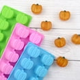 thumbnail image 5 of Pumpkin Shaped Silicone Baking Mold, Flexible DIY Molding Tray, Multipurpose Mould for Candy Ice Fondant Handcraft Creation, 5 of 5