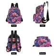 thumbnail image 4 of FORMRS Mini Backpack Purse for Women Travel Daypack Casual Shoulder Bag, Vibrant Art Flowers, 4 of 7