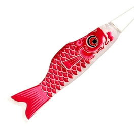 WREESH Japanese Carp-Windsock Streamer Fish Flag Kite Home