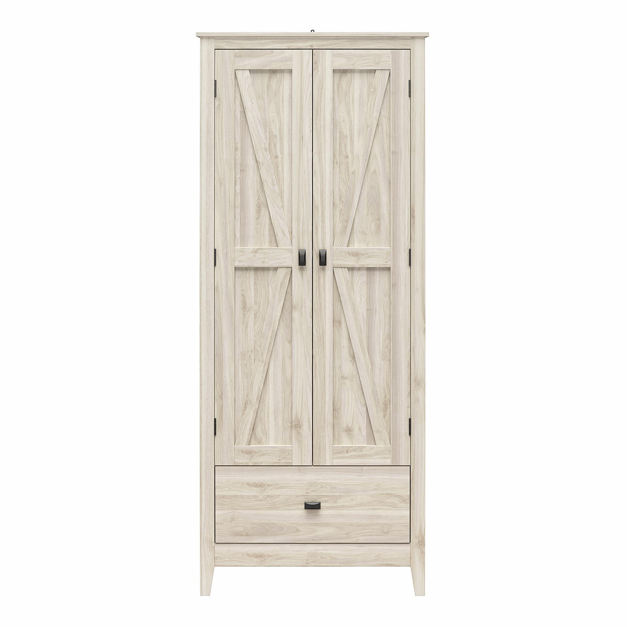 Farmington 30" Wide Storage Cabinet, Light Walnut