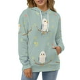 thumbnail image 4 of Cute Birds Pattern 3D Print Hoodie Men Women Autumn Thin Pullover Sweatshirt Vintage Streetwear Tops, 4 of 6