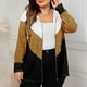 thumbnail image 1 of Chaquetas y abrigos casuales sin capucha de manga larga para mujer, cárdigan holgado informal a rayas de gran tamaño, chaqueta de manga larga, blusa para mujer, 1 of 4