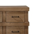 thumbnail image 5 of Acme Capacious Wooden Dresser, Antique Oak- Saltoro Sherpi, 5 of 5