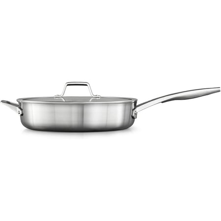 

Saute Pan with Lid 5 QT Silver