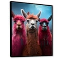 thumbnail image 2 of Designart "Pink Alpaca Wool Artistry" Animals Framed Wall Art - Traditional Pink Alpaca Living Room Framed Canvas Art, 2 of 6