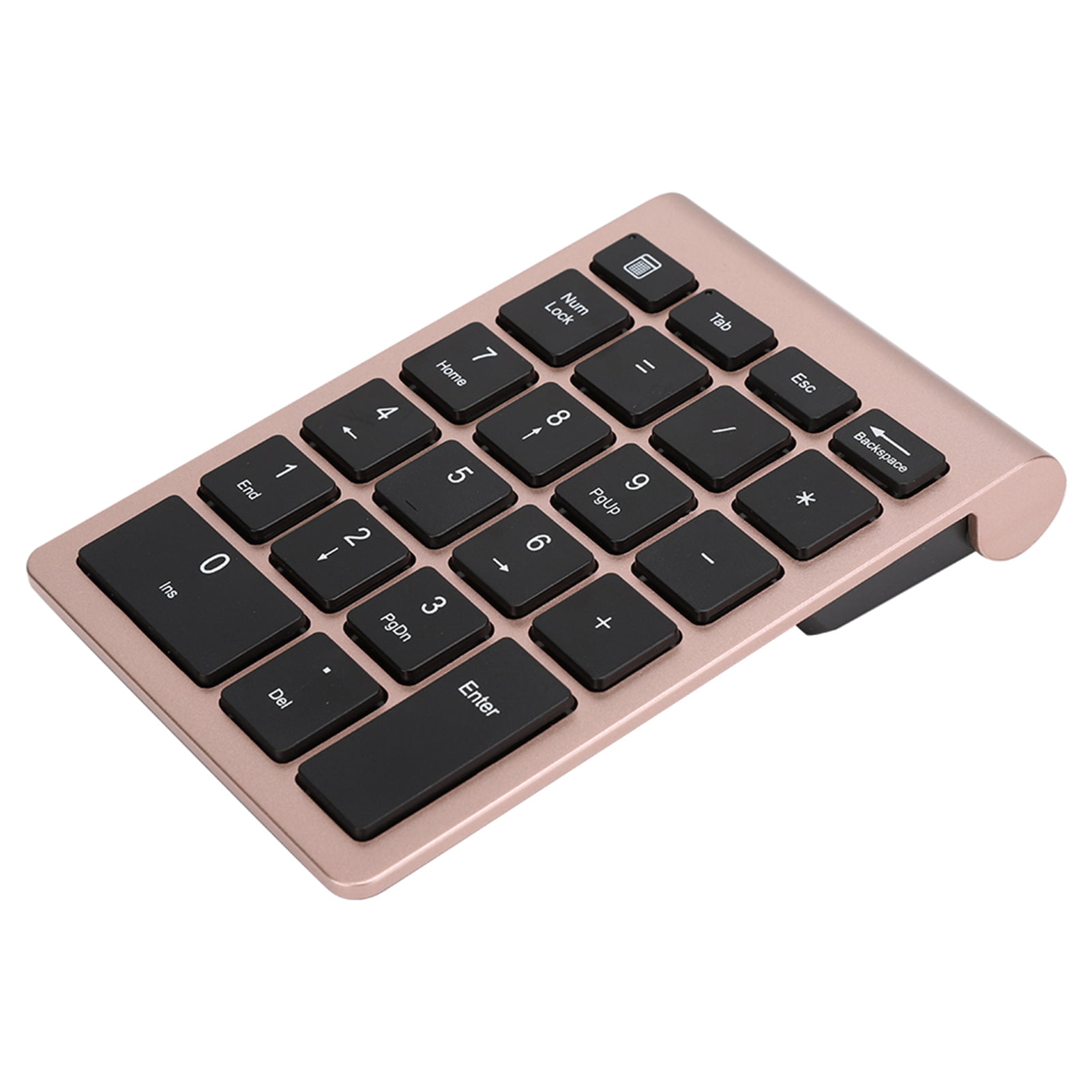 Clavier Numérique Sans Fil + Souris - Connexion Bluetooth 2,4G USB - 22 Touches Avec Verrouillage Numérique - Gris