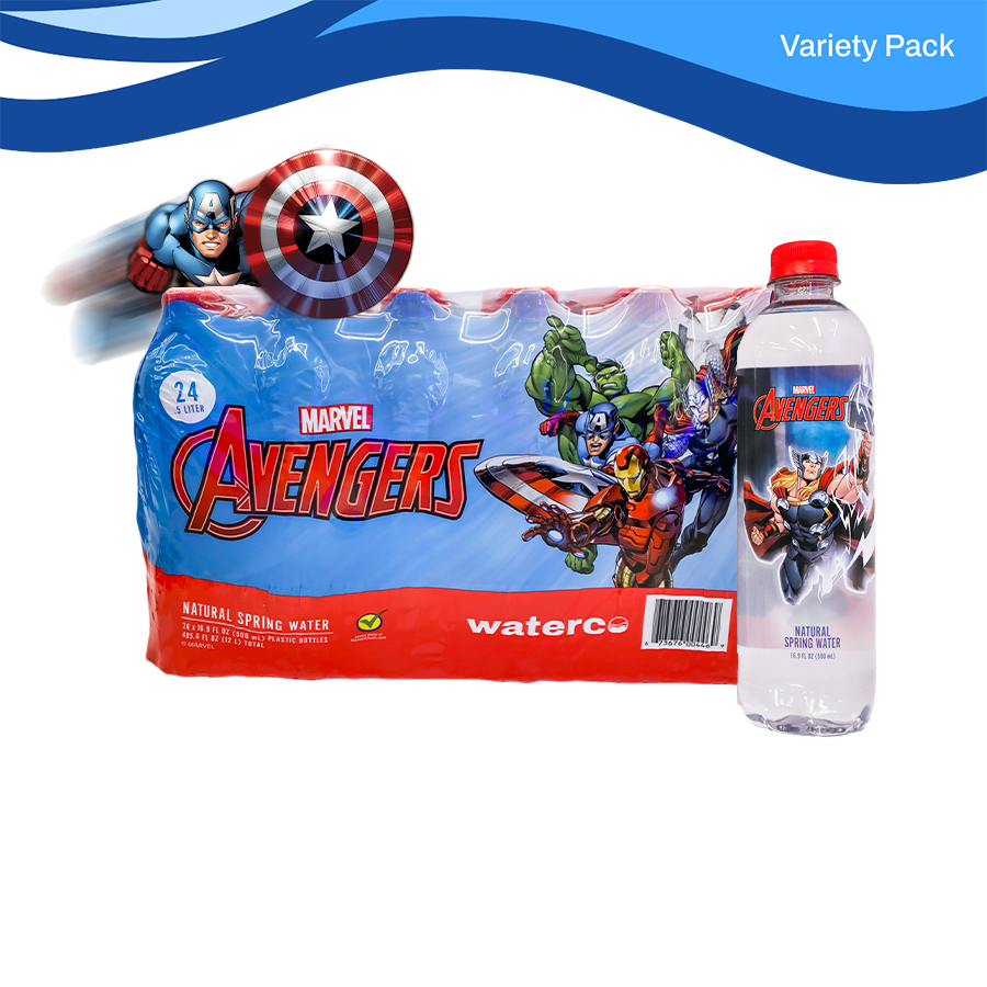 Marvel Avengers Marvel Avengers Water Bottle, Bottled Water, 24 x 16.9 oz
