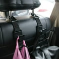 thumbnail image 1 of 2 Pcs SD-2510 Car Back Seat Hook Multifunctional  Plastic Space Saving Storage Hook for Shoulder Bag, 1 of 7