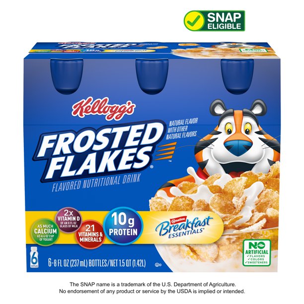 Carnation Breakfast Essentials® Kellogg’s® Frosted Flakes™ Nutritional  Drink, 10 g Protein, 6 - 8 fl oz Bottles