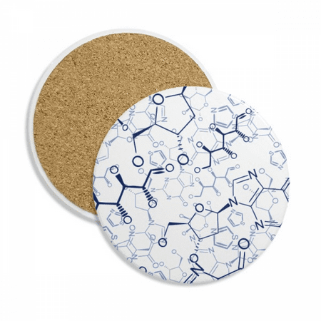 

Blue Checal Molecular Structure Coaster Cup Mug Tabletop Protection Absorbent Stone