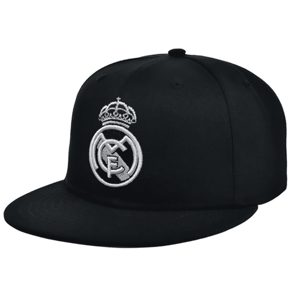 Icon Sports Real Madrid Black Snapback Hat - Official Soccer Cap