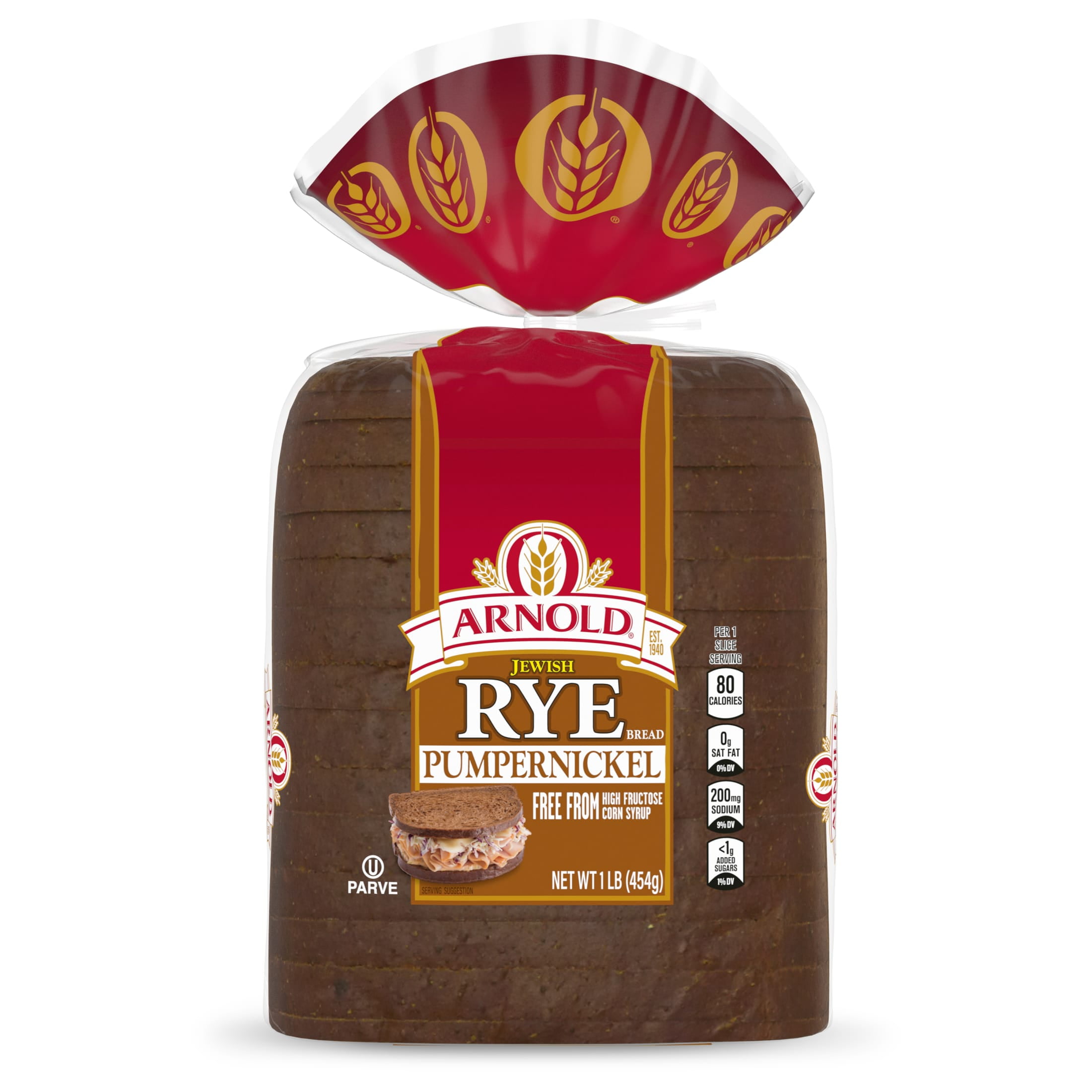 Arnold Pumpernickel Jewish Rye Bread, 16 oz