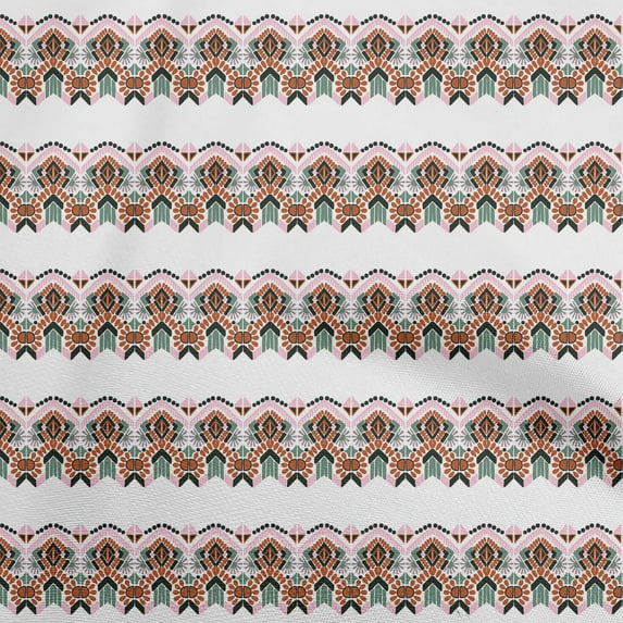 oneOone Cotton Cambric Brown Fabric African Sewing Material Print Fabric By The Yard 42 Inch Wide