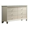 thumbnail image 2 of Furniture of America San Angelo Adult Modern 6-Drawer Dresser, Pearl White, 2 of 8