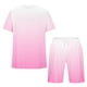 thumbnail image 5 of Mens Pantalones Casuales Cuello Redondo Impresión de Manga Corta Blusa Y Pantalones Cortos Traje, Pantalones de Traje para Hombres, 5 of 5