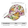 thumbnail image 2 of Pofeuu Butterflies2 Print Adult Adjustable Embroidered Graphic Baseball Hat for Men and Women, 2 of 6