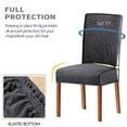 thumbnail image 3 of TOPCHANCES 6 PCS Stretch Dining Chair Covers Removable Washable Chair Seat Slipcovers Protector for Home Decoration, Dark Grey, 3 of 7