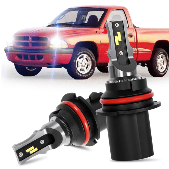 Fits 1997-2004 Dodge Dakota Headlight Bulbs 9007/HB5 LED High Low Beam Replacement Kit