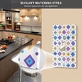 thumbnail image 5 of Yayeee Duplex Wall Plate 1-Gang 4.5"x2.7" Home Receptacle Light Switch Decorative Outlet Cover, Purple Retro Shapes, 5 of 7