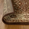 thumbnail image 3 of Floral Scroll Power-Loomed Indoor Area Rug with Border, 4' x 6', Mocha by Blue Nile Mills, 3 of 6
