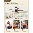 thumbnail image 3 of Ventilador de Techo Estilo Campestre Fanbulous 42" con Luz y Control Remoto, 3 of 7