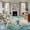 Blue, variant on 5'x8' Area Rugs, Summer Coastal Indoor Outdoor Area Rug for Living Room Bedroom, Starfish Coral Nautical Shell Ocean Washable Bathroom Rugs Kitchen Floor Carpet Mats Home Decor Aesthetic
