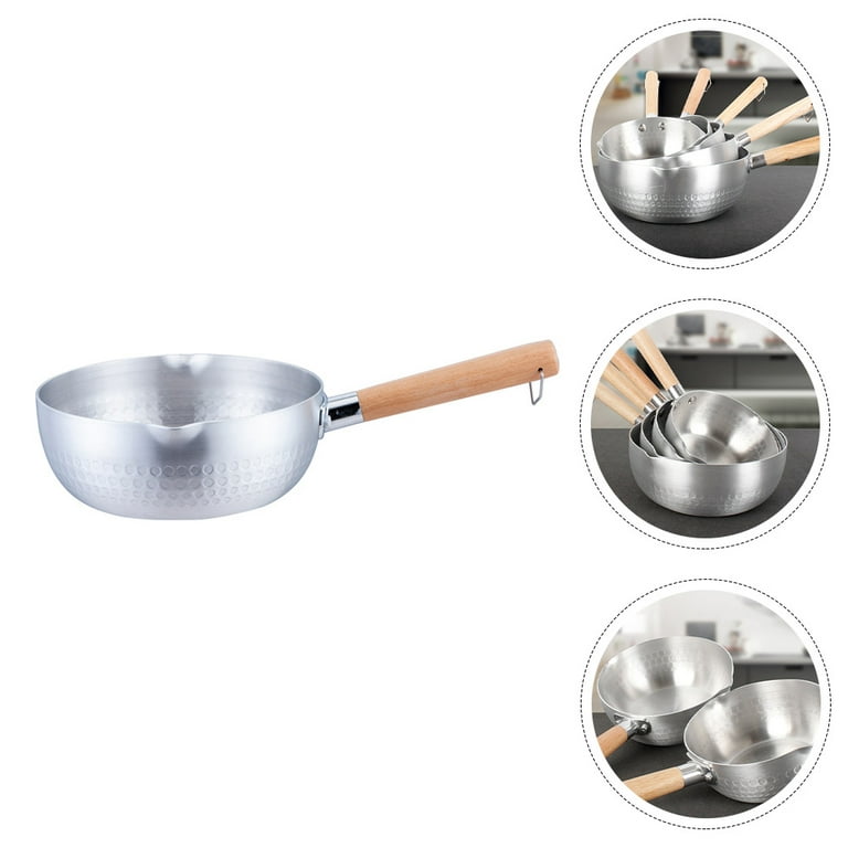 Stainless Steel Milk Pan Non-stick Milk Heating Pot Creative Sauce Pan  Noodle Pot 