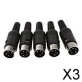 thumbnail image 1 of Conector macho de audio Baoblaze Mini Pin 3xDIN 4 pines 5 piezas, 1 of 8