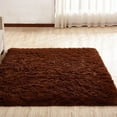 thumbnail image 2 of SAYFUT Soft Rectangular Area Rugs 63x47.2" Inch Contemporary Fluffy Carpet Fashion Color Fluffy Rugs Nursery Rugs for Bedroom Carpet Warm Mats Grey Blue Pink, 2 of 2