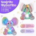 thumbnail image 5 of Glow Guards 12'' Light up Peek-a-Boo Elephant Stuffed Animal Musical Rainbow Elephant Singing Stuffed Animal Electric Interactive Toys Christmas Holiday Birthday Gifts for Toddler Kids, 5 of 7