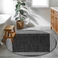 thumbnail image 3 of Round Rugs 4Ft, Black Retro Greek Key Round Area Rug Washable Indoor Throw Carpet, Greece Ancient Rustic Geometric Soft Non Slip Circle Rug for Kitchen Nursery Room Home Decor Aesthetic, 3 of 8
