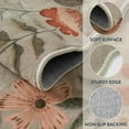 thumbnail image 4 of Moynesa 2'x3' Floral Rugs for Entryway, 2x3ft Washable Kitchen Rugs Ultra-Thin Soft Rug, Non Slip Indoor Door Mat Stain Resistant Boho Small Rug Low-Pile Throw Rug for Bathroom Bedroom,Coffee, 4 of 8