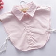 thumbnail image 5 of Fake Collar Cotton Half Shirt Detachable Collar Formal Women Blouse False Cloth Accessory, Pink, 5 of 10