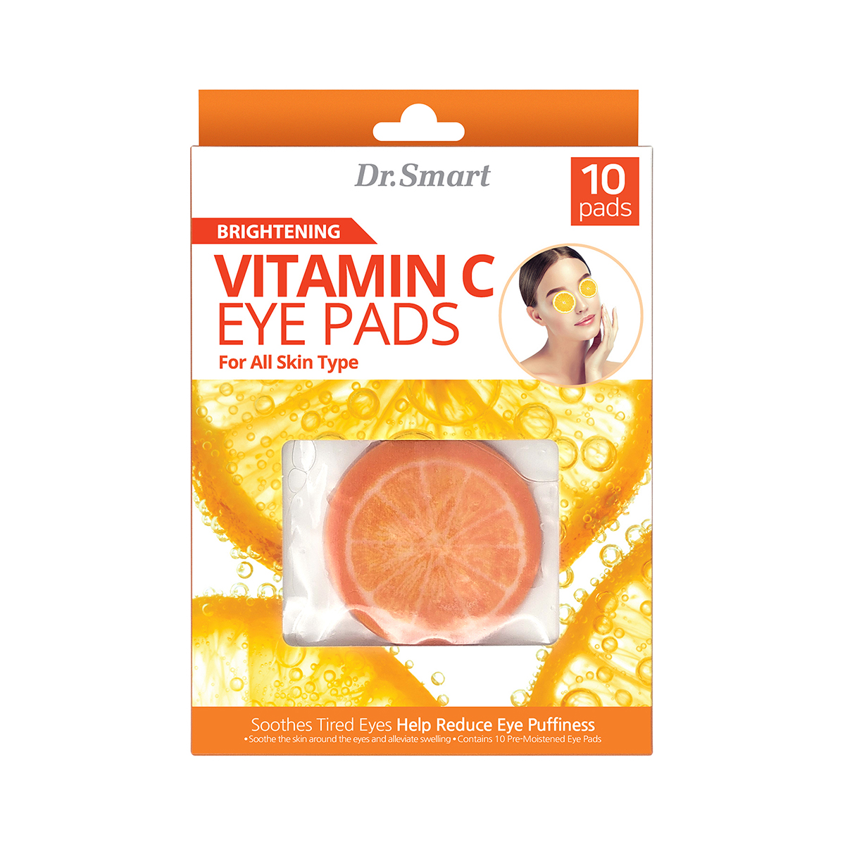 Dr Smart Vitamin C Eye Pads (10 Sheets) 2Pack, Brightening,
