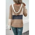 thumbnail image 2 of Color Block Drawstring Hooded Sweater, 2 of 4