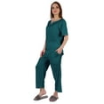 thumbnail image 3 of Inkmeso Ensemble de Pyjama à Manches Courtes pour Femmes T-Shirt Henley & Ensemble de Pyjama, 3 of 7