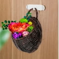 thumbnail image 6 of LOLIPPYY Set of 2 Woven Wall Flower Baskets Natural Wicker Hanging Farmhouse Decor Entrance, 6 of 8