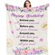 thumbnail image 1 of LHSHID 80th Birthday Gifts for Women Blanket 80th Birthday Gifts Ideas 80th Birthday Decorations 80 Year Old Birthday Gifts for Women 1943 Birthday Gifts Throw Blanket 50x60in, 1 of 6