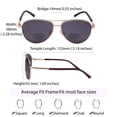 thumbnail image 4 of Gafas de sol EYEGUARD Classic Bifocal UV400 con lente de 58 mm, 4 of 6