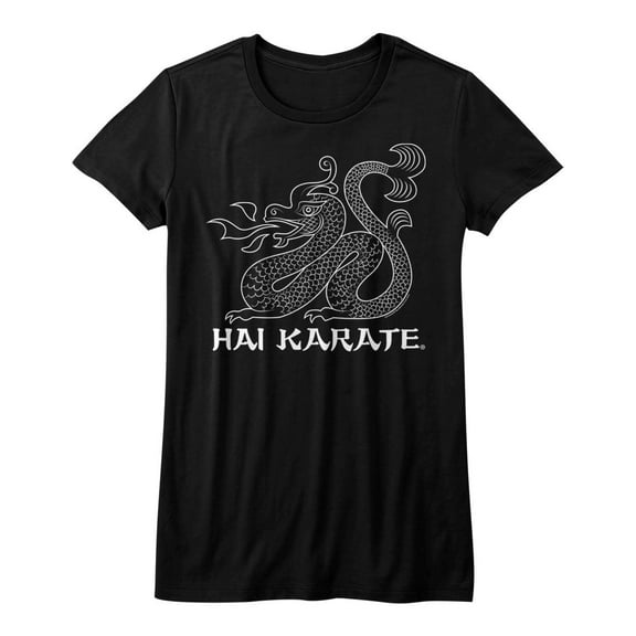 Hai Karate Dragon Black Junior Women's T-Shirt